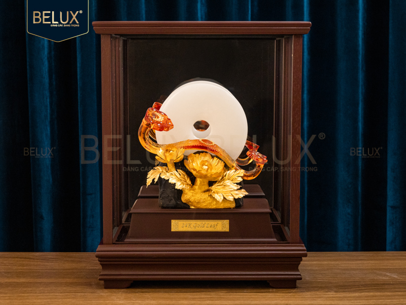 Vương Trượng Như Ý Ruby dát vàng 24k&nbsp;28x17x36cm